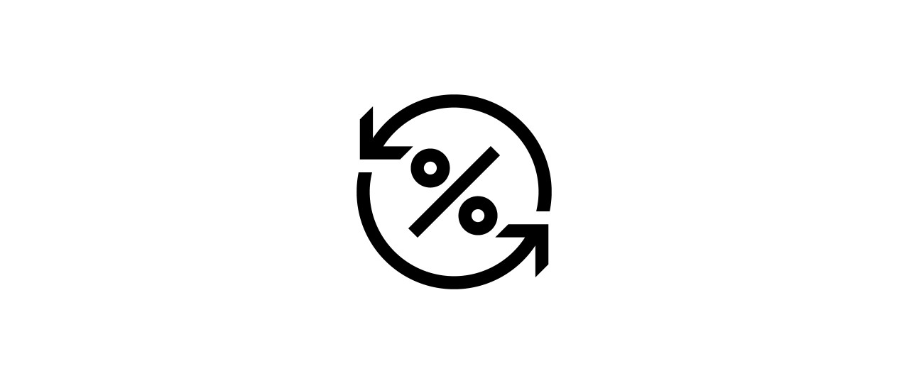 percentage change icon