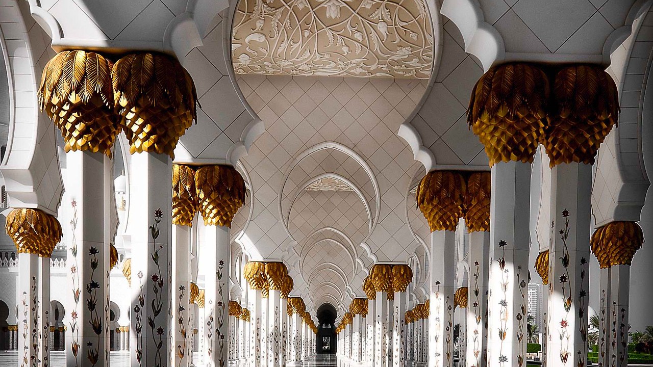 Mosque interior.