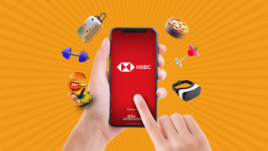 The ENTERTAINER with HSBC App 1 for 1 offers.