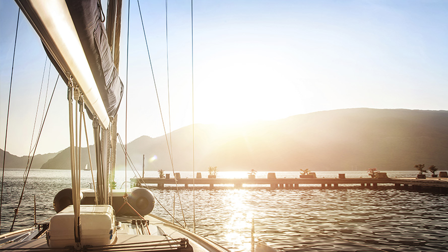 Sailboat at sea