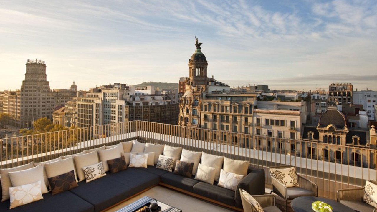 hotel rooftop view