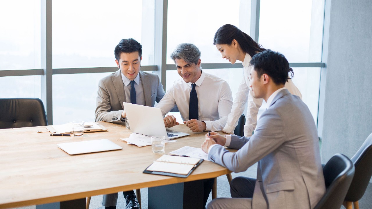 Business meeting group.