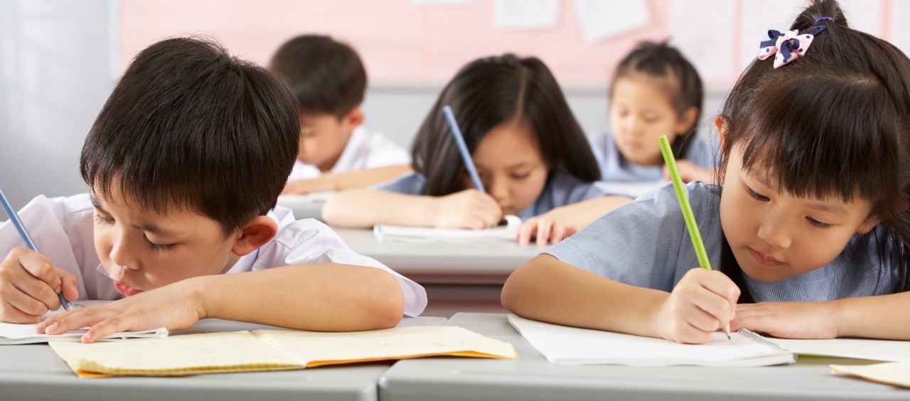 Children  in a classroom; image used for Understanding Singapore's school system article page