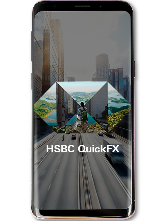 HSBC QuickFX mobile app
